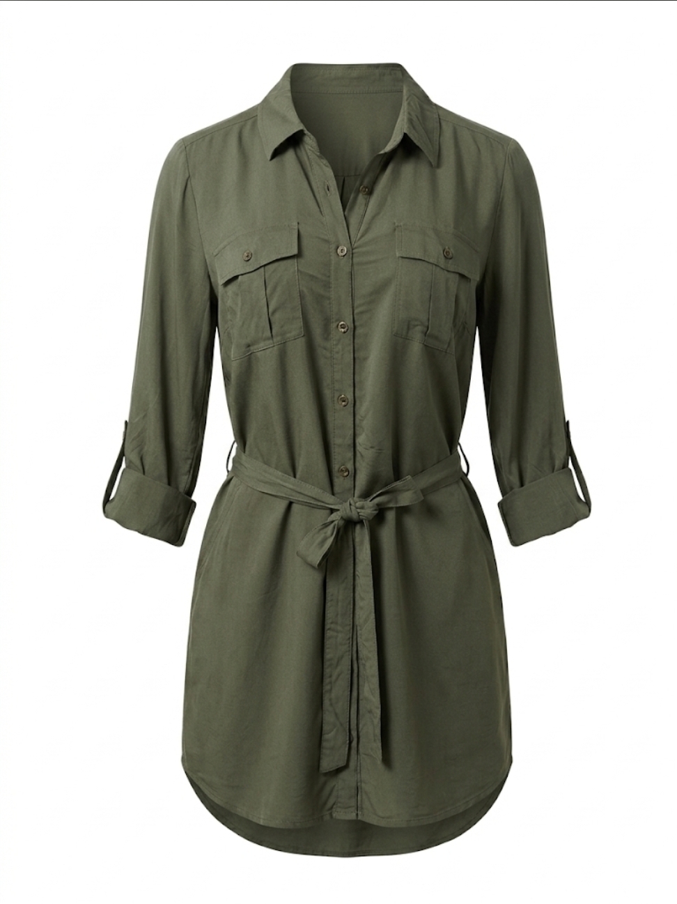 Vestido Camisero de Estilo Militar Safari Wildeheart (Pieza Unica)